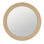 IXIA Espejos^Espejo Redondo Tapizado Beige Mediano 100 X 100 X 4 Cm