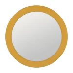 IXIA Espejos^Espejo Redondo Tapizado Mostaza Mediano 100 X 100 X 4 Cm