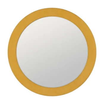 IXIA Espejos^Espejo Redondo Tapizado Mostaza Mediano 100 X 100 X 4 Cm