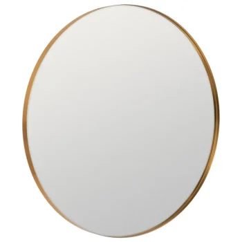 IXIA Espejos^Espejo Redonto Aluminio Color Oro Diámetro 120 Cm