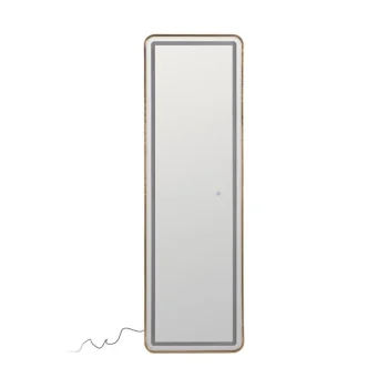 IXIA Espejos^Espejo Vestidor Rectangular Con Luz Led Marco Dorado 50 X 160 X 3 Cm