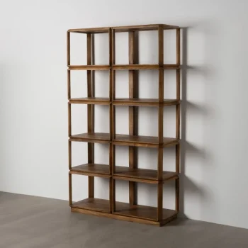 IXIA Estanterías^Estantería Alta Natura Madera De Mango Natural115 X 195 X 42 Cm