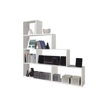 FORES Estanterías^Estantería Blanca Klum. Estantería De Pared En Forma Escalera