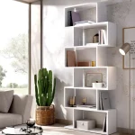 DEKIT Estanterías^Estantería Lis Alta Blanco Brillo