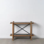 IXIA Estanterías^Estantería Recibidor Oslo Madera De Abeto Y Metal 107 X 40 X 80 Cm