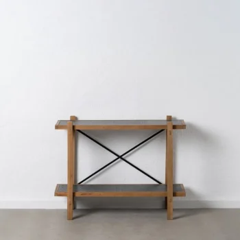IXIA Estanterías^Estantería Recibidor Oslo Madera De Abeto Y Metal 107 X 40 X 80 Cm