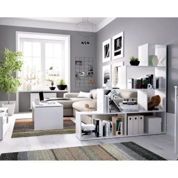 DEKIT Estanterías^Estantería Ten Blanco Brillo