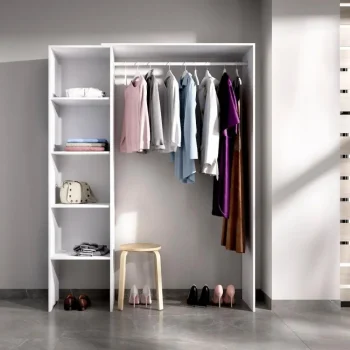DEKIT Armarios Roperos^Kit Vestidor Suit Blanco