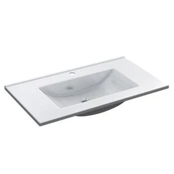 FORES Lavabos^Lavabo Blanco En Polimetilmetacrilato Para Baños 80 Cm