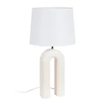 IXIA Iluminación^Lámpara De Mesa Decorativa En DM Lacado Crema 37,5 X 70 X 37,5 Cm