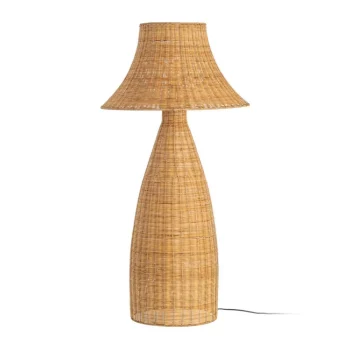 IXIA Iluminación^LÁMPARA SUELO NATURAL RATÁN ILUMINACIÓN 60 X 60 X 118,50 CM