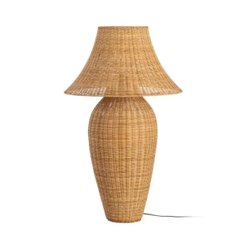 IXIA Iluminación^LÁMPARA SUELO NATURAL RATÁN ILUMINACIÓN 60 X 60 X 99 CM