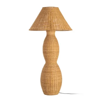 IXIA Iluminación^LÁMPARA SUELO NATURAL RATÁN ILUMINACIÓN 70 X 70 X 138 CM