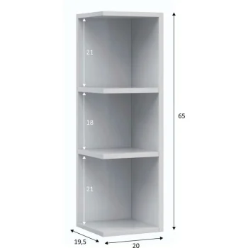 FORES Muebles Auxiliares Para Baño^Módulo Rincón Baño 20 Cm Para Camerino