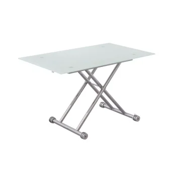 NAKURA Mesas Auxiliares^Mesa Centro Elevable Cristal Savila 120 X 40 - 75 X 70 Cm