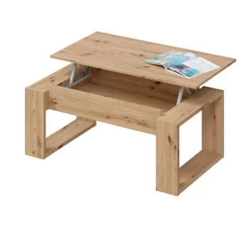 FORES Mesas Auxiliares^Mesa Centro Elevable Roble Nodi Barcelona Nova 105 X 45 - 54 X 55 - 70 Cm