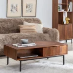 IXIA Mesas Auxiliares^MESA CENTRO MADERA DE MANGO SALÓN 110 X 60 X 40 CM