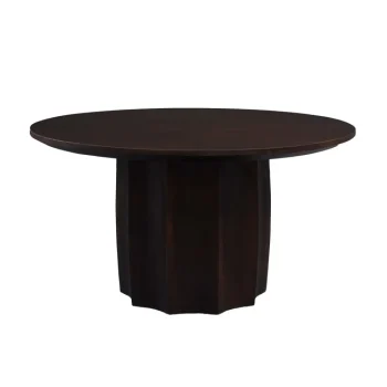 IXIA Mesas Auxiliares^MESA CENTRO MARRÓN MADERA DE MANGO SALÓN 75 X 75 X 40 CM