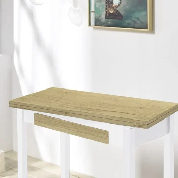 VELASCO Mesas De Cocina Plegables^Mesa Cocina Libro Málaga Roble Medio 40 X 77 X 40 Cm