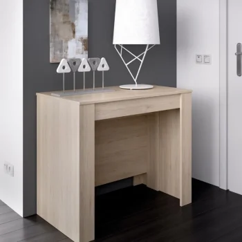 DEKIT Mesas Consola|Mesas De Comedor^Mesa Consola Extensible Kiona Roble Natural