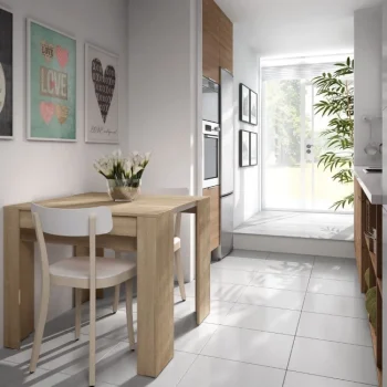 FORES Mesas Consola|Mesas De Comedor^Mesa Consola Extensible Roble Canadian 90 X 78 X 51 - 237 Cm ¡5 Posiciones!