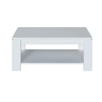 FORES Mesas Auxiliares^Mesa De Centro Elevable Ambit Con Revistero Blanco Artik