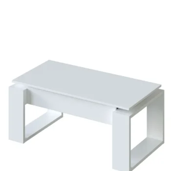 FORES Mesas Auxiliares^Mesa De Centro Elevable Blanca Barcelona Nova 105 X 45 - 54 X 55 - 70 Cm