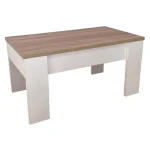 DISTRIGAL Mesas Auxiliares^Mesa De Centro Elevable Granada, Blanco Cambria