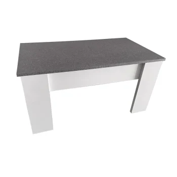 DISTRIGAL Mesas Auxiliares^Mesa De Centro Elevable Granada, Blanco Piedra 90 X 46 X 50 Cm