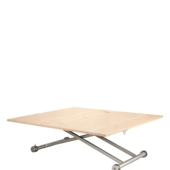 NAKURA Mesas Auxiliares^Mesa De Centro Elevable Zaragoza Convertible A Mesa Comedor 100 X 39 - 77 X 57 - 114 Cm