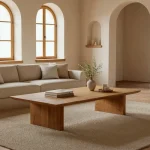 IXIA Mesas Auxiliares^Mesa De Centro Rectangular En Madera De Acacia Natural 150 X 30 X 70 Cm