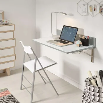 VELASCO Mesas De Cocina Plegables^Mesa De Cocina Abatible Laminado Blanco Zaragoza 90 X 50 X 12 Cm