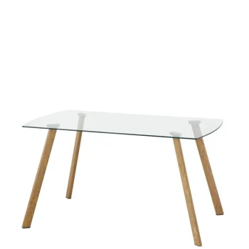 NAKURA Mesas De Comedor^Mesa De Comedor De Cristal Crystal 140 X 76 X 80 Cm