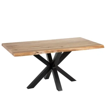 IXIA Mesas De Comedor^Mesa De Comedor De Madera De Acacia 160 X 76 X 90 Cm