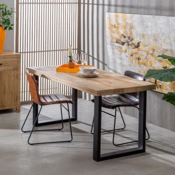 IXIA Mesas De Comedor^Mesa De Comedor De Madera De Mango 160 X 76 X 80 Cm