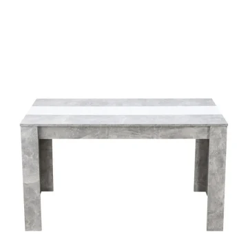 NAKURA Mesas De Comedor^Mesa De Comedor Denia Cemento - Blanco 135 X 75 X 80 Cm