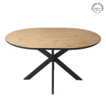 IXIA Mesas De Comedor^Mesa De Comedor Extensible Natural 120 X 76 X 120 Cm