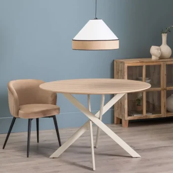 IXIA Mesas De Comedor^Mesa De Comedor Redonda Patas Entrelazadas 120 X 75 X 120 Cm