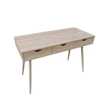 NAKURA Escritorios Juveniles Minimalistas|Mesas De Estudio Y Escritorios Baratos^Mesa De Estudio, Escritorio Merida Natural 3 Cajones 110 X 50 X 75 Cm