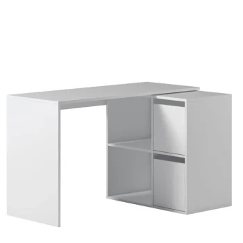 FORES Escritorios Esquineros Juveniles|Escritorios Juveniles Para PC^Mesa Escritorio Angular Blanca Adapta, Multiposición