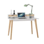 NAKURA Mesas De Estudio Y Escritorios Baratos^Mesa Estudio Teruel Estilo Nórdico 3 Cajones 110 X 95 X 60 Cm