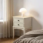 IXIA Mesillas De Noche^Mesilla De Noche 2 Cajones Gris Claro 40,5 X 56 X 38 Cm