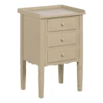 IXIA Mesillas De Noche^Mesilla De Noche 3 Cajones DM  Crema 43 X 66 X 33 Cm