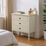 IXIA Mesillas De Noche^Mesilla De Noche 3 Cajones Gris Claro 61 X 66 X 33 Cm