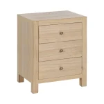 IXIA Mesillas De Noche^Mesilla De Noche 3 Cajones Natural 43 X 55 X 34 Cm