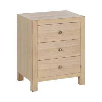 IXIA Mesillas De Noche^Mesilla De Noche 3 Cajones Natural 43 X 55 X 34 Cm