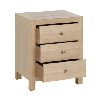 IXIA Mesillas De Noche^Mesilla De Noche 3 Cajones Natural 43 X 55 X 34 Cm