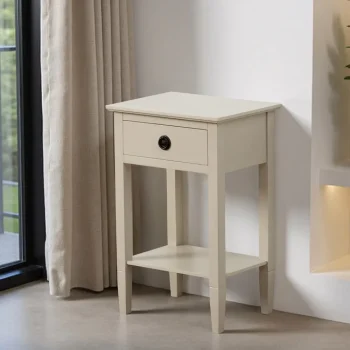 IXIA Mesillas De Noche^Mesilla De Noche Gris Claro 1 Cajón Con Estante 40 X 61 X 30 Cm