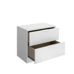 DEKIT Mesillas De Noche^Mesilla De Noche Lago Blanca 2 Cajones 50 X 45,5 X 34 Cm