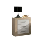 DISTRIGAL Mesillas De Noche^Mesita De Noche Laura Con 3 Cajones 50 X 60 X 34.6 Cm